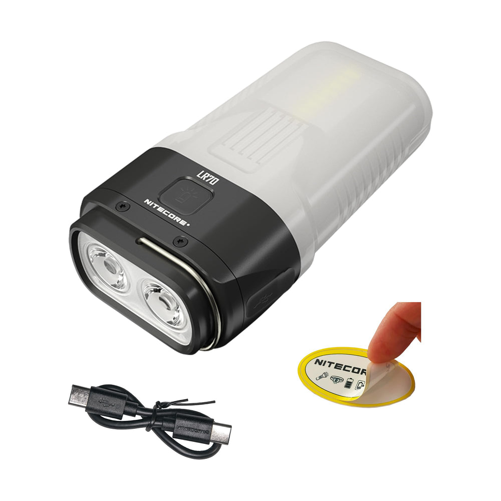 Nitecore LR70 lantern beam 3000 lm for outdoor visibility on campsites
