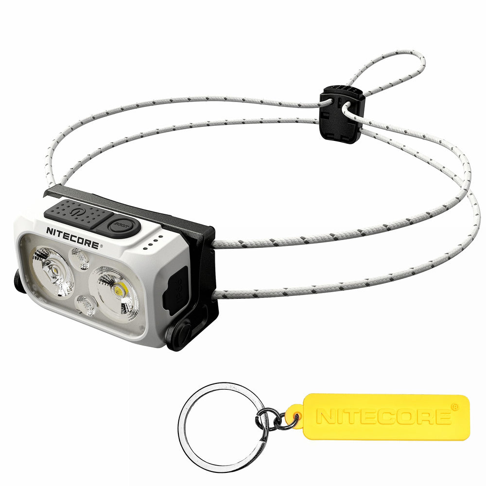 Nitecore NU21 360-lumen headlamp delivering bright, even illumination for night runs.