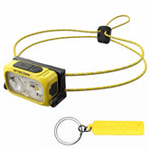 Nitecore NU21 front view showing 360-lumen headlamp beam for night runs.