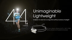Nitecore NU21 white LED on offers bright primary illumination for night visibility.
