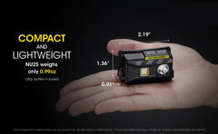 Nitecore NU25 high CRI auxiliary beam shows natural colors up close.