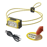 Nitecore NU25 MCT headlamp in a compact form with a bright beam