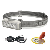 Nitecore NU27 front beam delivers 600 lumens for reliable outdoor visibility.