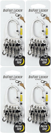 Nite Ize BigFoot Locker keyrack with locking carabiner keeps keys secure and accessible