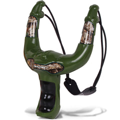 Realtree camouflage design on slingshot grip and body
