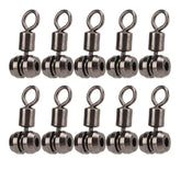 NOENNULL brass 3-way swivel closeup showing smooth rotating joint
