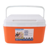 NOENNULL 8L insulated cooler orange front view, portable for picnics and quick meals