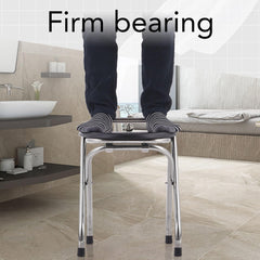 NOENNULL camping toilet with soft seat provides comfortable seating during long outdoor sessions.
