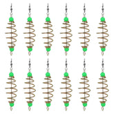 NOLITOY olive-shaped fishing feeder bait cage close-up