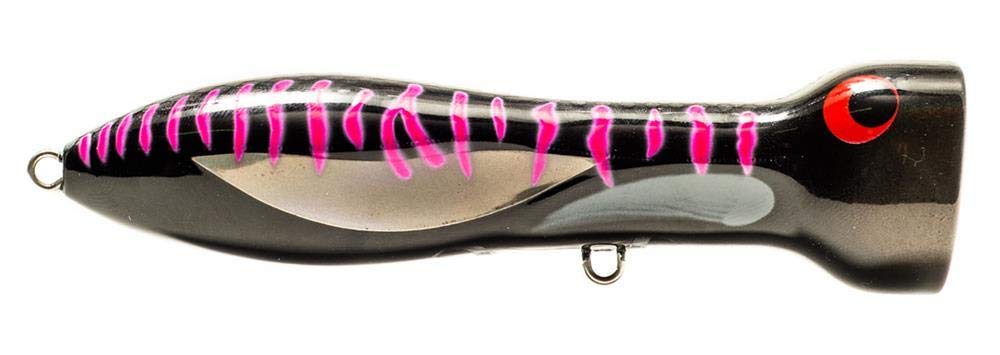 Nomad Design Chug Norris Saltwater/Bluewater Popper in Black Pink Mackerel, 4 3/4 inch