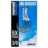 Nomad Design Jigging Assist Hook Pack with three hooks for versatile setups on the water.