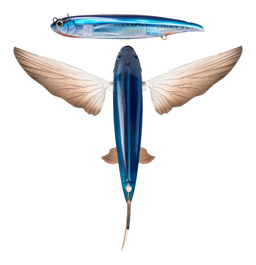 Nomad Design Slipstream 200 Flying Fish showing realistic motion for successful trolling