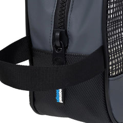 Mesh window and drainage features on Splash Bag