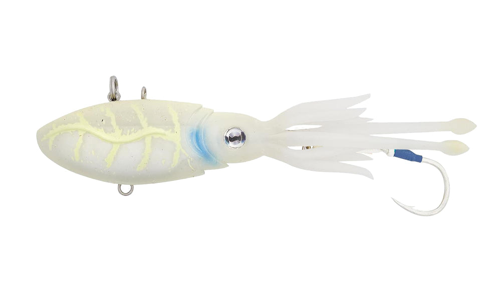 Nomad Design Squidtrex front view shows rugged offshore lure ready for deep water