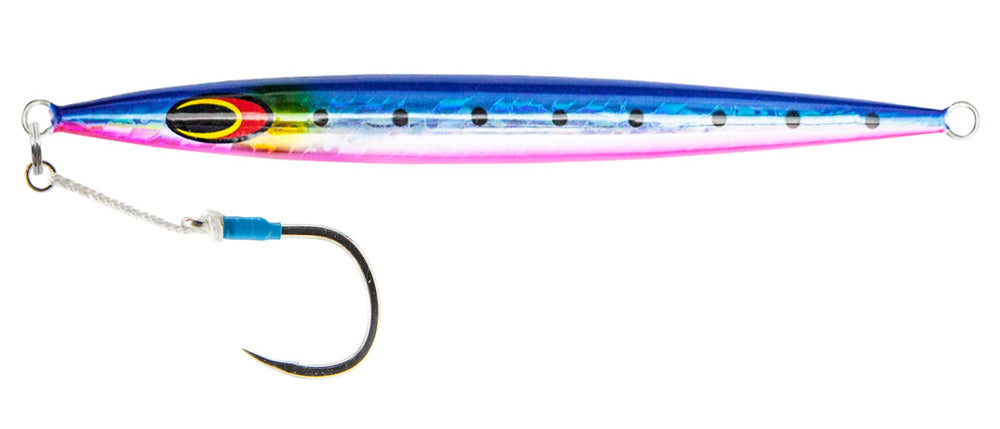 Nomad Design Streaker 80G with erratic action to trigger predatory bites.