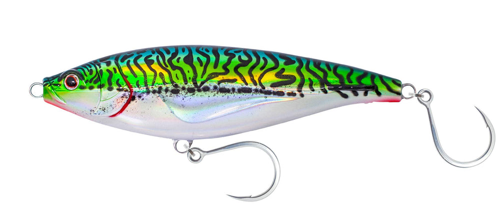Nomad Design Madscad 150 Sinking SW Twitchbait in Silver Green Mackerel - side profile