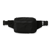 Nomadix Fanny Pack Raven Black close-up of front pocket for quick-access essentials.