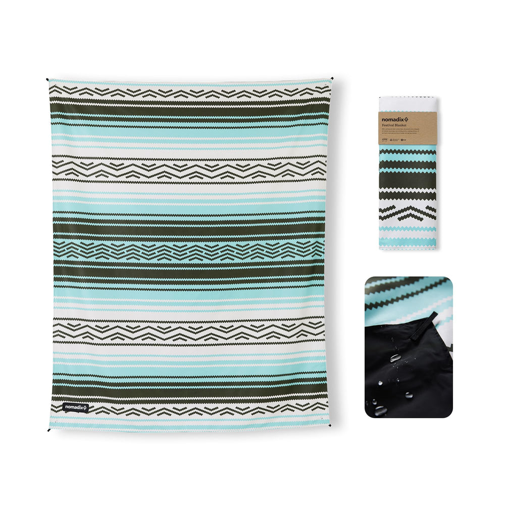 Nomadix Festival Blanket with plush top for cozy picnics