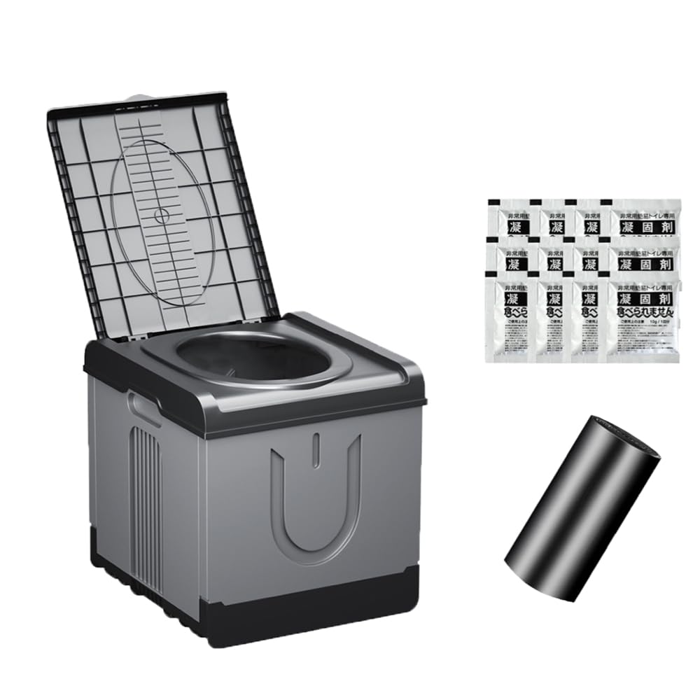 Nomadnia extra large portable toilet closed pack for storage and transport.