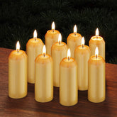 NOMFIX 10-pack beeswax candles prepared for emergency kit and warm light.