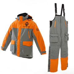 Nordic Legend Aurora jacket with hood provides warm protection against wind on icy days.