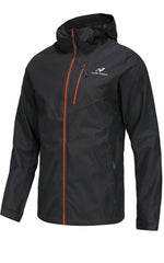 NORDIC OUTLAND mens rain jacket with mesh lining for all-day outdoor comfort