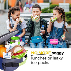 Nordic Pure Ice Packs ideal for picnics and outdoor meals, ready to chill beverages.