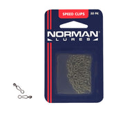 Norman Speed Clips Magnum 5 Pack – open jaw for fast lure attachment.