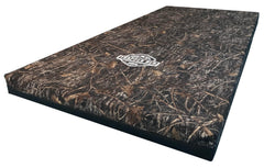 North American Mattress Trapper Bed top view highlighting four-inch cushion for camping comfort and support