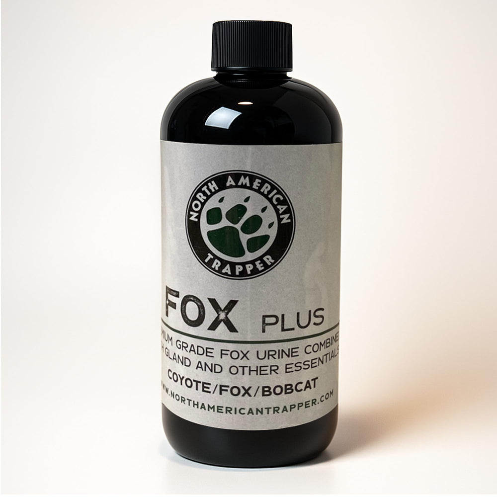 North American Trapper Fox Plus bottle front view for field deployment