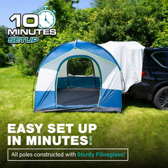 North East Harbor SUV tent side entrance enables easy access for campers