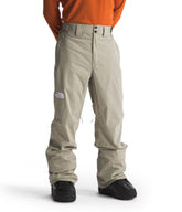 The North Face Freedom Stretch pant front view in clay grey, versatile ski-ready fit for all-day comfort.