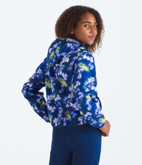 The North Face Girls' TNF Cyclone Wind Jacket hood detail showcases three-piece hood for coverage