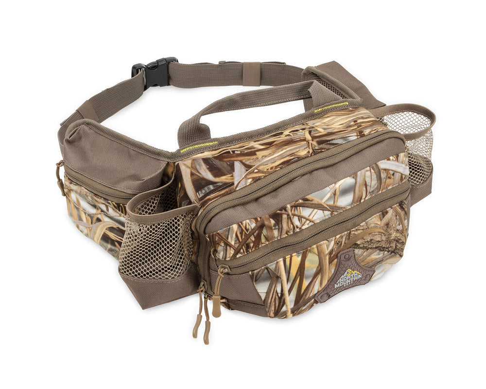 North Mountain Gear camouflage fanny pack front pocket for quick access to essentials