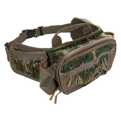 North Mountain Gear camouflage fanny pack front pocket for easy tool access.