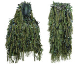 North Mountain Gear Hybrid Ghillie Jacket in woodland green for stealth in woodland hunts.