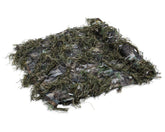 North Mountain Gear universal camo netting woodland green draped over a blind for natural concealment