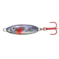 Northland Buck-Shot Spoon Silver Shiner half-ounce with lifelike flash for perch and walleye
