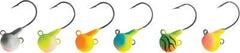 Northland Fireball Live Bait Jig in two-tone colors attracts walleyes.