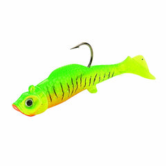 Northland Mimic Minnow Shad in green, lifelike action to attract bites with ultralight gear.