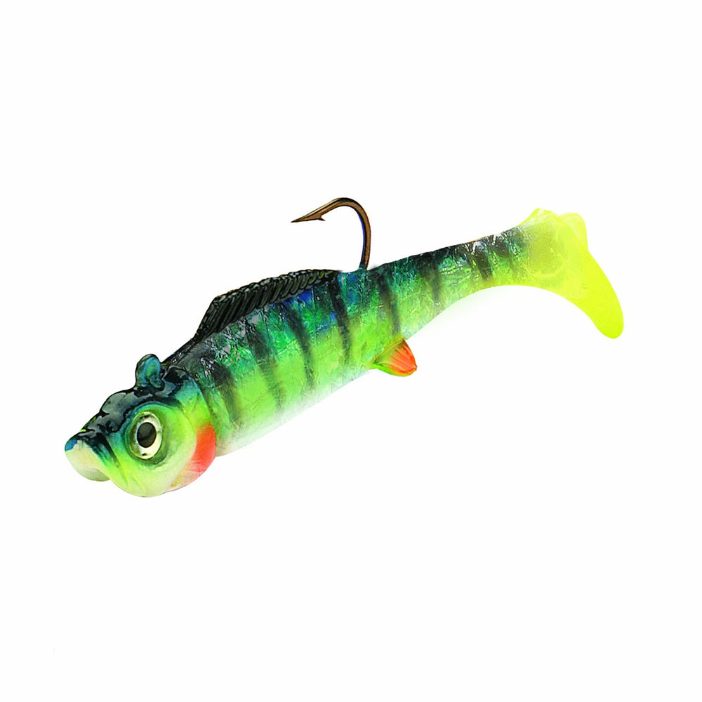 Northland Mimic Minnow Shad blue lure demonstrates lifelike action to attract bites