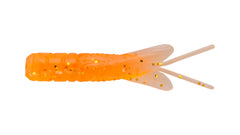 Northland Pan-Candy Larvae Bug 1.75-inch Grub Orange product shot highlighting soft buoyant action for panfish.