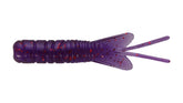 Northland Pan-Candy Larvae Bug 1.75-inch Grub Purple front view highlights glider wings for a lifelike fall