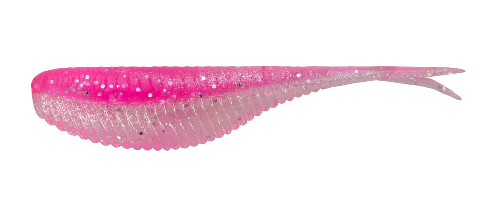 Northland Pan-Candy Minnow 2in Pink Silver front view highlighting lifelike action for panfish