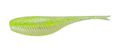 Northland Pan-Candy Minnow 2in Chartreuse Shad boosts buoyant action to attract panfish.