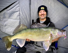 Northland Puppet Minnow bottom treble with minnow head increases strike chances.