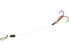 Northland Sting'R hooks 3in red, 12-pack, enhances jigging hookups for light-biting walleyes.
