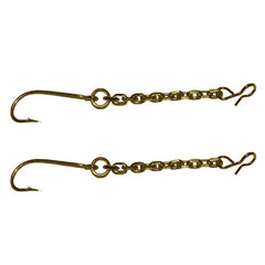 Northland Tackle bait chain dropper rig 2in #6 gold, ideal for panfish and perch use