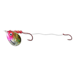 Northland Tackle Baitfish Spinner Harness front view showing action for walleyes