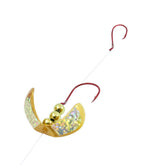 The Northland Tackle BFBH1-GR Butterfly Blade Harness side view for smooth slow trolling.